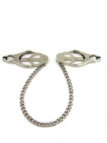 M2M Nipple Clamps Jaws With Chain Chrome