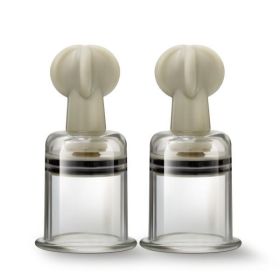 Temptasia Clit &amp; Nipple Twist Large Suckers Set Of 2 Clear