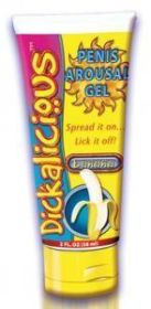 Dickalicious Penis Arousal Gel Banana 2oz