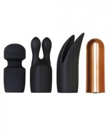 Glam Squad 3 Sleeves One Bullet Vibrator Black