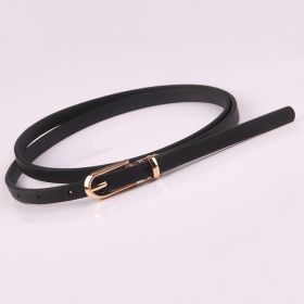 Sexy Women Harness Waist Belt PU Leather Garters O-Ring Waistband Punk Strap Band Leg Belt Club Party Appeal Accessories (Color: N148-Black-110cm)