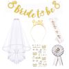 Bachelorette Party Bride to Be Kit Bridal Wedding Veil with Comb