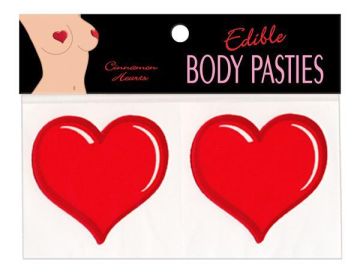 Edible Body Pasties Cinnamon Hearts (SKU: TCN-7112-03)