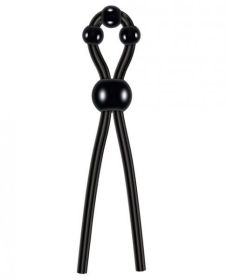 Ultimate Silicone Lasso Cock Ring Black (SKU: TCN-ZE-CR-3183)