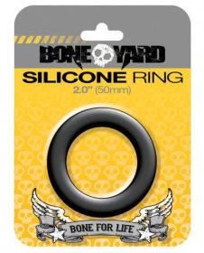 Boneyard Silicone Cock Ring 2 inches Black (SKU: TCN-RTBY0150)