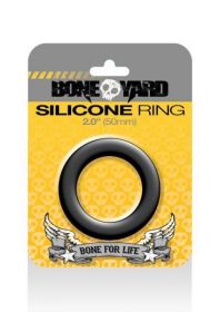 Boneyard Silicone Cock Ring 2 inches Black (SKU: CHABY0150)