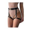 Sexy Women Harness Waist Belt PU Leather Garters O-Ring Waistband Punk Strap Band Leg Belt Club Party Appeal Accessories