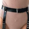 Sexy Women Harness Waist Belt PU Leather Garters O-Ring Waistband Punk Strap Band Leg Belt Club Party Appeal Accessories