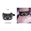 Harajuku Chocker Sexy Heart Lock Key Rivets Black Goth Punk Chokers Gothic Choker Necklace for Women Hip Hop Bondage Cosplay